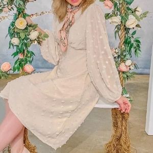Fairy Princess Cream Maxi Dress Size Medium NWT Boutique